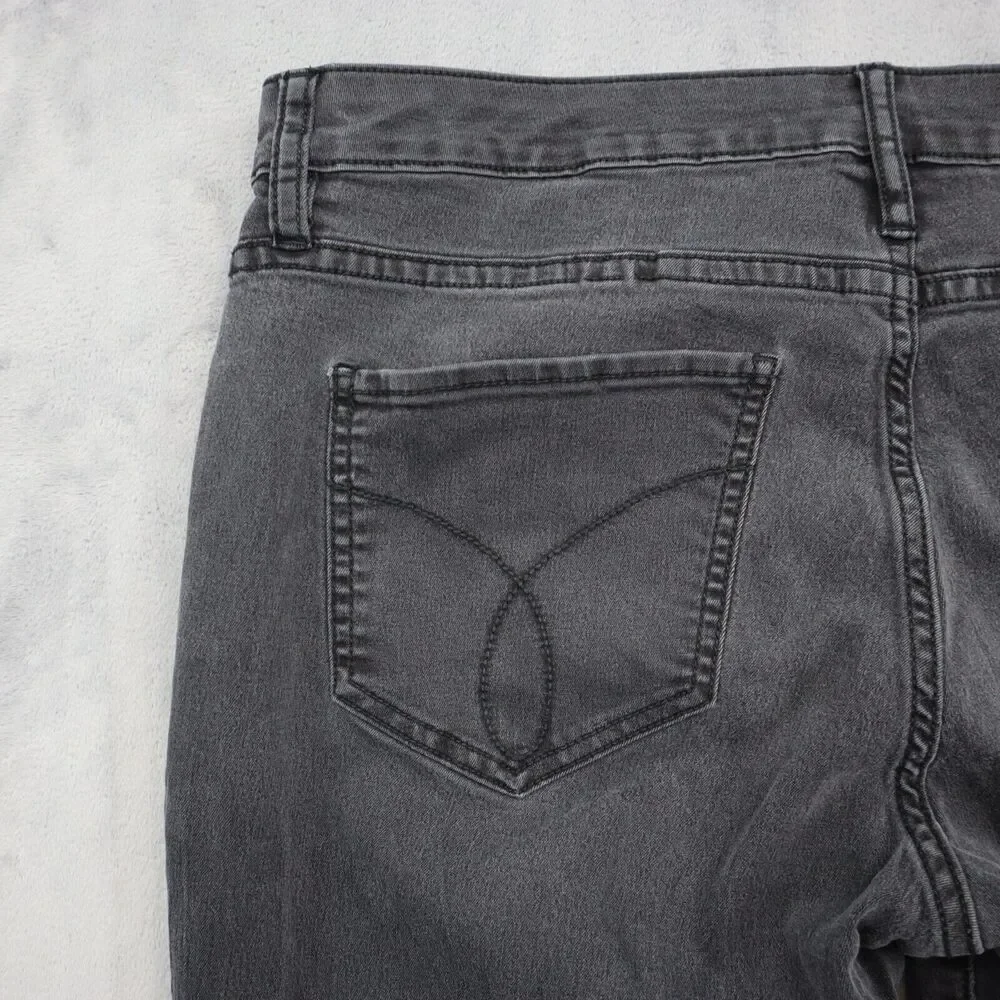 Calvin Klein Jeans Pants Mens 31 Black Mid Rise Flat Front Straight Leg Bottoms